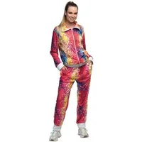 Boland Kostüm Disco-Trainingsanzug Jogginganzug für Damen bunt