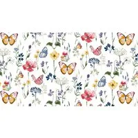 texpot Tischdecke Wachstuch Schmetterlinge Frühling Blumen abwischbar (1-tlg)