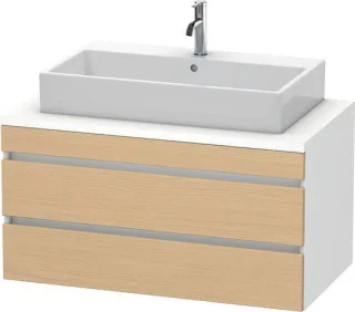 Duravit DuraStyle Konsolenwaschtischunterbau wandhängend Natur Eiche & Weiß Matt 1000x548x512 mm - D DS531903018
