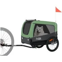 TIGGO Fahrradhundeanhänger Tiggo VS Pets L Hundeanhänger Fahrradanhänger für Hunde bis 35 kg