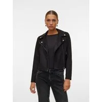 Vero Moda Bikerjacke VMJOSE SHORT FAUX SUEDE JACKET GA NOOS mit asymetrischem Reißverschluss