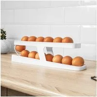Gadget Master Eierbecher Eierhalter für Kühlschrank Organizer automatisch rollender 12 14 Eier