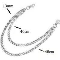 Ware aus aller Welt Hosenkette Zweireihige Schlüsselkette Brieftasche Kette Biker Trucker Punk Kette, (1-tlg)
