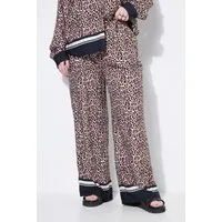 Studio Untold Schlupfhose Hose Wide Legs Leo Saum-Bordüre