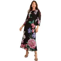 Love & Roses Midikleid Love & Roses Midikleid mit Print, Regular (1-tlg)