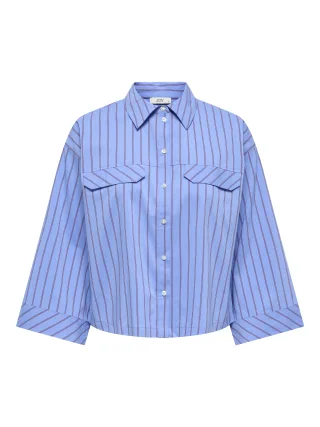 JDY - JDYMIO 7/8 BOXY SHIRT WVN Cornflower Blue - Gr. - XS