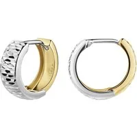 Fascination by Ellen K. Paar Creolen 585/- Gelbgold bicolor diamantiert