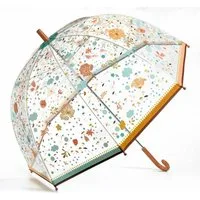DJECO Stockregenschirm Kleine Blumen Regenschirm für Erwachsene DD04720