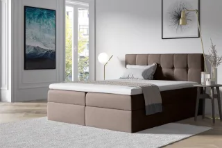Boxspringbett Schlafzimmerbett BURGOS 160x200cm Braun