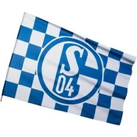 FC Schalke 04 Fahne Schwenkfahne Karo 60x90 cm
