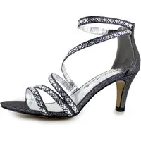 White Lady 865 Glitter Absatzsandalen Sandalette