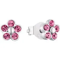 Amor Paar Ohrstecker Flower Power (2-tlg), mit Kristallglas