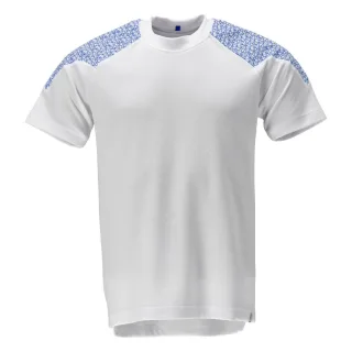MASCOT T-Shirt Weiß / Azurblau M - 20082-933-0691-M