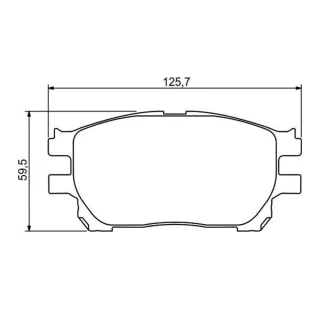 Bosch Bremsbel?ge vorne Toyota Previa 2,0