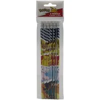 POKÉMON Bleistift Set 6 teilig mit Radiergummi Schulbedarf, (6-tlg)