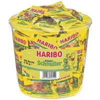 HARIBO Süßigkeit Kinderschnuller, Dose mit 100 Portionsbeuteln