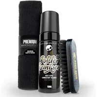 Nuke Guys Polsterschaumreiniger Set Polsterfoam 150ml Polsterreiniger (3-St. + Bürste S + Mikrofasertuch Schwarz)