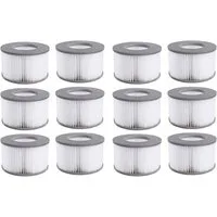 FELIXLEO Kartuschen-Filterpumpe Ersatzfilter für MSPA Whirlpool zubehör für MSPA FD2089 (12 St)