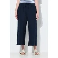 Ulla Popken Culotte Sweat-Culotte Waffelstruktur weites Bein