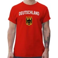 Shirtracer T-Shirt Deutschland Wappen mit Bundesadler, Germany, Deutschland Adler 2026 Fussball WM Fanartikel