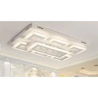 Euroton LED Deckenleuchte LED Pendelleuchte Kristall Fernbedienung Deckenleuchte Deckenlampen, LED fest integriert, Tageslichtweiß, mit Fernbedienung stufenlos einstellbar, warmweiß, kaltweiß