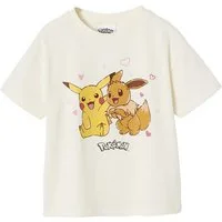vertbaudet Kurzarmshirt Kinder T-Shirt POKEMON mit Pikachu und Evoli