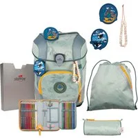 DerDieDas® Schulranzen Exklusiv Eco Schulranzenset 5-teilig (Set, 5-tlg)