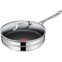 Tefal Schmorpfanne Jamie Oliver Cook Smart, Ø 25 cm, Pfanne Induktion, Thermo-Signal, Edelstahl, Antihaftversiegelung, geeignet für alle Herdarten, E31033