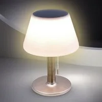 Spetebo LED Solarleuchte Solar Tischlampe warmweiß 27 cm - LED Gartenleuchte, Solar betrieben, LED fest integriert, warm weiß, 3 Helligkeitsstufen