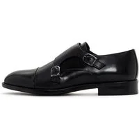 Derimod Monk-Schuhe aus Leder Schnürschuh Echtleder, Doppelschnalle, Lederfutter, Neolit-Sohle, Kappennaht