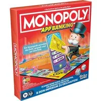Hasbro Spiel Monopoly App Banking Brettspiel Deutsch elektronisch 2-6 Spieler 8+