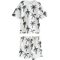 Next T-Shirt & Shorts Durchgehend bedrucktes Kurzarm-T-Shirt und Shorts (2-tlg)