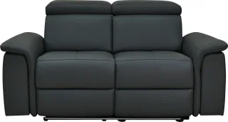 Home affaire 2-Sitzer "Pareli 172cm, manuelle u. elektr. Relaxfunktion" USB, Kopfteil-Verstellung, LED, in Echtleder, Kunstleder, Web