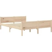 vidaXL Bett Massivholzbett Kiefer 120x200 cm