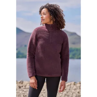 Mountain Warehouse - Fleece-Oberteil mit kurzem Reißverschluss für Damen (Braun)