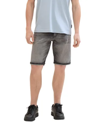 Tom Tailor - TTJOSH REGULAR SLIM Jeans Shorts used light stone grey denim - Gr. - 31