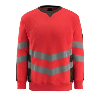 MASCOT Wigton Sweatshirt SAFE SUPREME Hi-vis Rot / Dunkelanthrazit M - 50126-932-22218-M