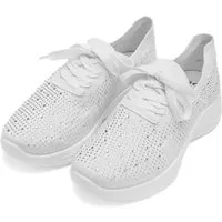 Ara SEATTLE Slip-On Sneaker Keilabsatz, Slipper, Freizeitschuh mit Strasssteinen, H-Weite