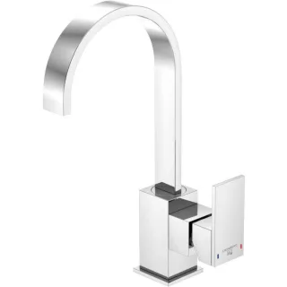 Steinberg Serie 135 Waschtischarmatur 1351501 chrom, schwenkbarer Auslauf, mit Ablaufgarnitur