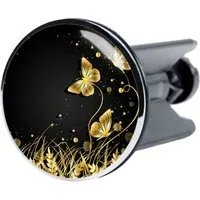 Sanilo Waschbeckenstöpsel Silhouette, Ø 4.0 cm, hochwertig, universell, mit Motiv, 100% wasserdicht