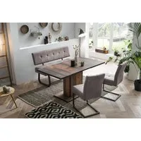 HELA Essgruppe Luise I G (Bank, Stühle, Tisch), (Set, 4-tlg), Komfortsitz mit Federkern, Topseller Tischgruppe, Esszimmer
