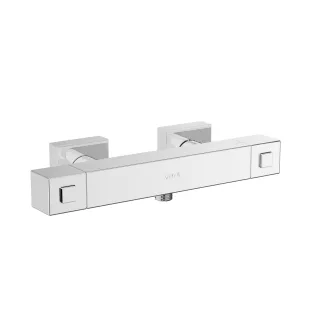 VitrA Base Square Thermostat-Brausearmatur Aufputzmontage Chrom,A47301EXP A47301EXP