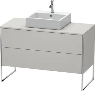 Duravit XSquare Konsolenwaschtischunterbau bodenstehend Betongrau Matt 1200x548x778 mm - XS492200707 XS492200707