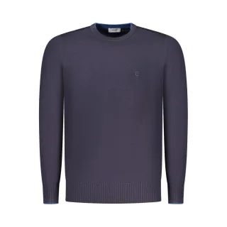Coveri Moving Blu Viskose Herrenpulli