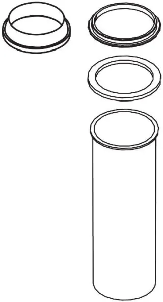 Hansgrohe Tauchrohrset DN32 chrom , 94203000 94203000