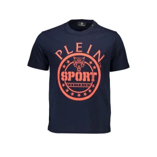 Plein Sport Blau Baumwoll-T-Shirt für Herren