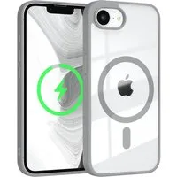 EAZY CASE Handyhülle Transparente Hülle mit MagSafe für iPhone 16e 6,1 Zoll, Back Cover Slimcover mit Displayschutz, Magsafefunktion, Bumper-Hülle