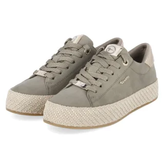 Tamaris Espadrille-Sneaker - Gr. 36 - Grün - Synthetik