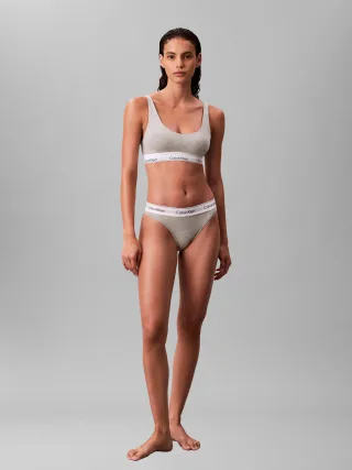 LIGHTLY LINED BRALETTE grey heather - Gr. - XS