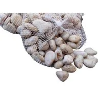 Deko-Impression Dekosteine 3 Kilo Flusssteine Dekosteine Zierkies Flusskiesel creme 1-3 cm, (3-St)
